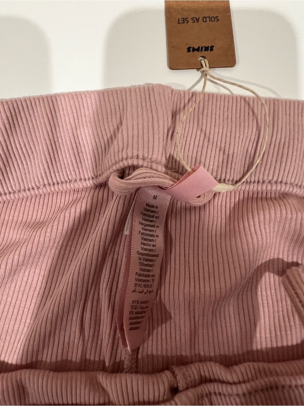 SKIMS Long-Sleeve Button Pajama Set — Dusty Rose - Picture 10 of 13